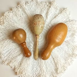 Vintage Wooden Sock Darners lot of 3